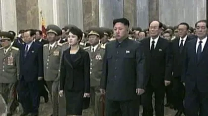 Soţia lui Kim Jong-Un apare la ceremonia de comemorare a iubitului conducător Kim Jong-Il