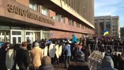 Ucraina: Manifestanţii au preluat controlul asupra Ministerului Justiţiei VIDEO