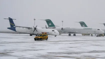 Aeroporturile din Capitală sunt deschise. Traficul aerian se desfăşoară în condiţii normale de iarnă
