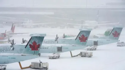 Aeroportul din Toronto, închis din cauza gerului extrem. Temperaturile au atins MINUS 40 de grade Celsius