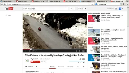 Cum se antrenează un indian pentru JO de iarnă. Cu sania în trafic, printre oi şi camioane VIDEO
