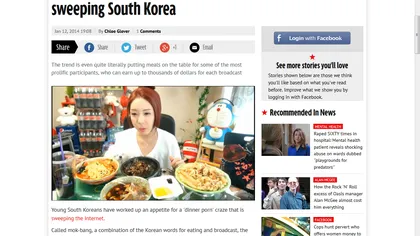 Nebunia SECOLULUI: În Coreea de Sud e în vogă DINNER PORN. Află despre ce e vorba VIDEO