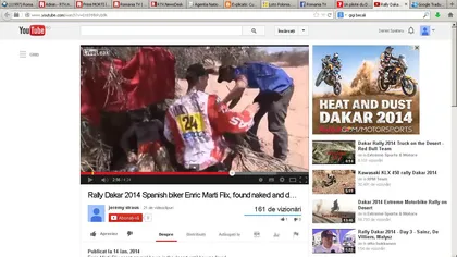 O nouă dramă la Raliul Dakar. Un pilot a fost găsit în agonie, în mijlocul deşertului VIDEO
