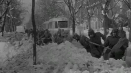 Cum erau prezentate la TV zăpezile masive de acum 45 de ani: Nimeni nu era luat prin surprindere VIDEO