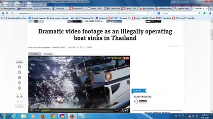 Imagini dramatice: Un vas cu pasageri s-a scufundat în Thailanda VIDEO