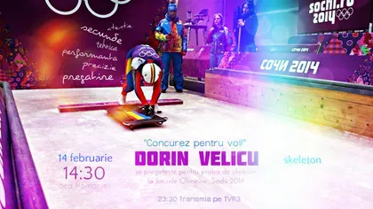 Soci 2014: Românul Dorin Velicu, locul 25, nu a prins manşa finală la skeleton