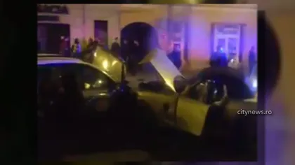 Urmărire ca-n filme în Cluj. O şoferiţă beată a lovit două maşini până a fost prinsă de poliţie VIDEO