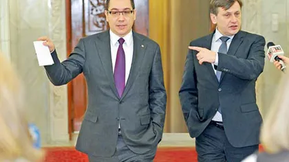 Ponta: Antonescu nu ştie cum funcţionează un guvern. Nu ştia că mergi în Parlament pentru Iohannis
