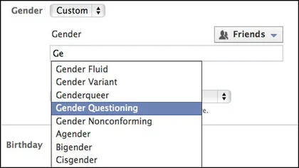 Facebook introduce noi opţiuni de identitate: transsexual şi intersexual