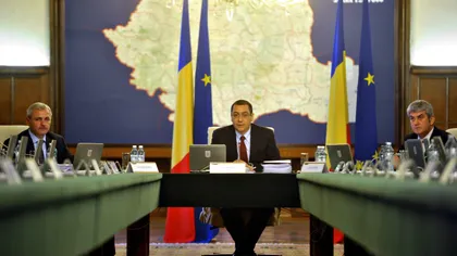 Prima şedinţă a Executivului FĂRĂ PNL. Ponta: Până marţi vom avea un nou Guvern