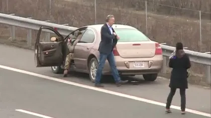 Nicholas Cage filmează pe autostrada A3. Sensul Bucureşti-Ploieşti, închis temporar VIDEO