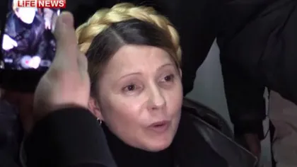 UCRAINA:Iulia Timoşenko, ELIBERATĂ din închisoare, aclamată în Euro-Maidan. 