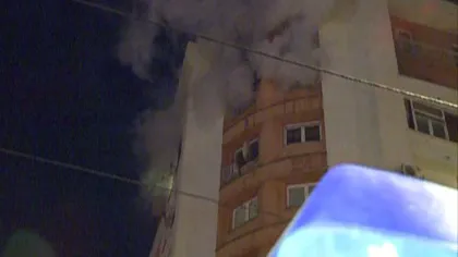 Incendiu puternic într-un bloc din sectorul 1 al Capitalei VIDEO