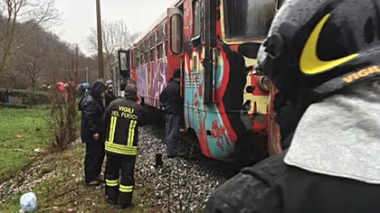 Două trenuri de pasageri s-au ciocnit în Italia