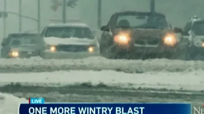 Furtună VIOLENTĂ de zăpadă de intensitatea unui URAGAN: Meteorologii numesc acest fenomen BOMBĂ METEO VIDEO