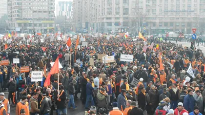 MITING PDL la Cluj: Câteva mii de persoane au participat la un protest faţă de actuala guvernare