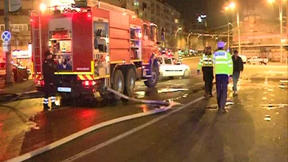 Incendiu într-un canal de lângă Gara de Nord: Şase persoane au avut nevoie de îngrijiri medicale