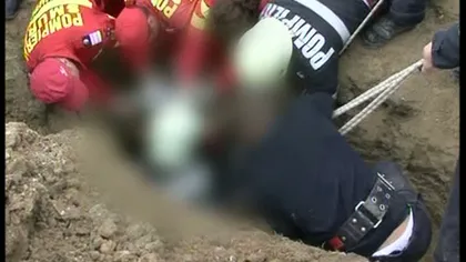 Accident de muncă în Vaslui. Un bărbat A MURIT după ce a fost prins sub un mal de pământ VIDEO