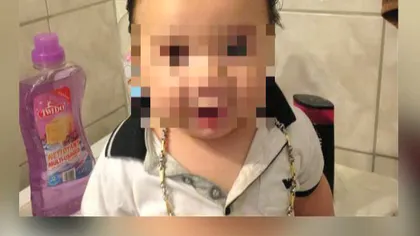 Ultima fiţă de ţiganilor din Timişoara: Bebeluş cu suzeta cu lanţ de aur FOTO