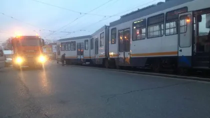 Un tramvai a deraiat în Bucureşti