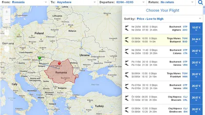 Site-ul care îţi arată cum găseşti oricând cele mai ieftine zboruri din România