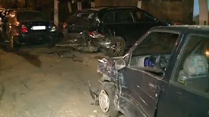 Un vitezoman băut a distrus patru maşini în cartierul Dristor