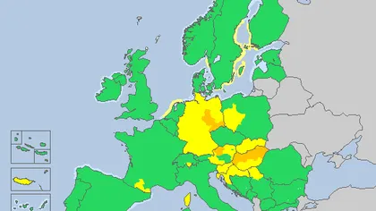 Vin intemperiile: Cod portocaliu şi galben de vânt şi ploi în Ungaria