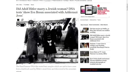 TEORIA CONSPIRAŢIEI: Hitler şi Eva Braun şi-au înscenat sinuciderea şi au trăit în Argentina