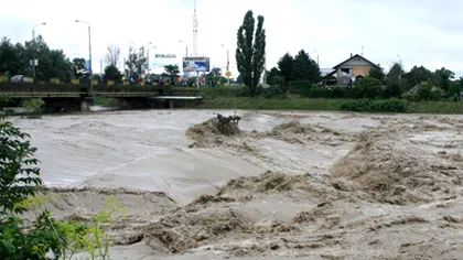 Zeci de gospodării şi anexe, inundate în mai multe localităţi din judeţul Olt