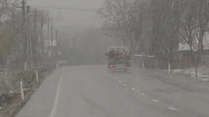 Ninsoare ca în DECEMBRIE în Moldova. Vezi cât măsoară stratul de zăpadă VIDEO