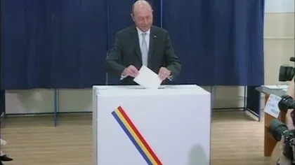 ALEGERILE EUROPARLAMENTARE 2014. Băsescu: Am votat pentru un partid nou care va continua reformele