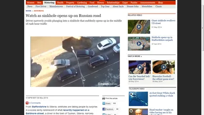 INCREDIBIL: O şosea s-a SURPAT sub ochii şoferilor care circulau pe ea VIDEO