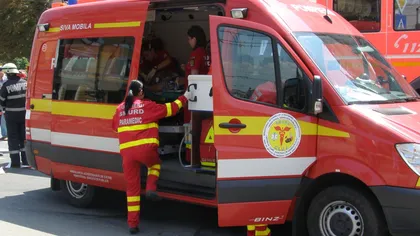 Accident TERIBIL în Sibiu. Un TIR a lovit în plin un taximetru. Două persoane AU MURIT PE LOC