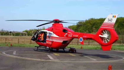 Accident TERIBIL de circulaţie. Un copil de doi ani a fost preluat de un elicopter SMURD