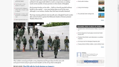 Thailanda: ARMATA a preluat PUTEREA. SUA şi UE condamnă LOVITURA de STAT