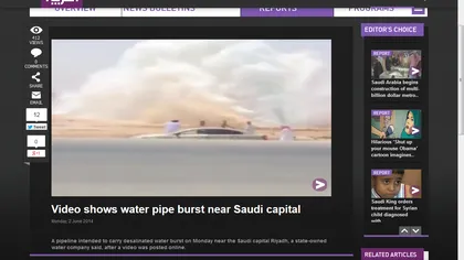 Imagini INCREDIBILE: Ce se întâmplă când o conductă de apă EXPLODEAZĂ în DEŞERT VIDEO