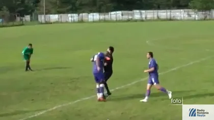 Incident ŞOCANT în Cupa României. Un arbitru a fost DESFIGURAT de un fotbalist VIDEO