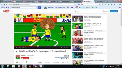 CM 2014. Brazilia - Croaţia în desene animate. Parodie teribilă despre penalty-ul INVENTAT pentru brazilieni