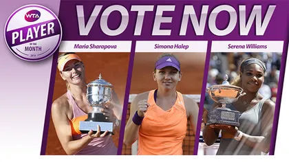 Simona Halep are nevoie de votul vostru pentru a o învinge pe Maria Sharapova