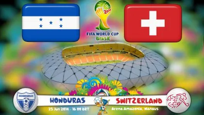 HONDURAS - ELVETIA 0-3. Un hattrick al lui Shaqiri duce Elveţia în optimile CM 2014