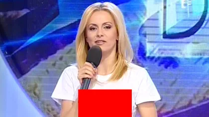 Ţinuta inedită purtată de Simona Gherghe în timpul unei emisiuni. Mesajul a fost văzut de milioane de români