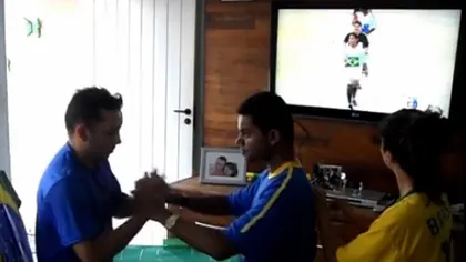 CM 2014. Metoda prin care un SUPORTER brazilian, SURD şi ORB, se bucură de un meci al echipei naţionale VIDEO