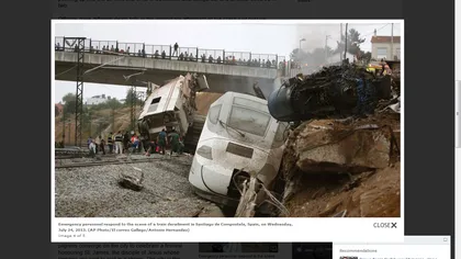 VITEZA şi NEATENŢIA mecanicului de locomotivă, CAUZELE tragediei feroviare de la Santiago de Compostela