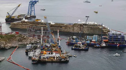 IMAGINI DRAMATICE din interiorul pachebotului Costa Concordia, naufragiat în 2012 GALERIE FOTO