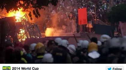 CAMPIONATUL MONDIAL DE FOTBAL 2014: Autobuze incendiate şi jafuri după eşecul naţionalei
