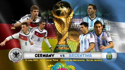 GERMANIA VS ARGENTINA 1-0: Totul despre FINALA CAMPIONATULUI MONDIAL DE FOTBAL 2014