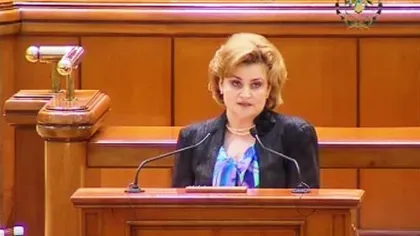 Graţiela Gavrilescu, ministrul Mediului, face apel la parlamentari: Codul Fiscal trebuie votat urgent