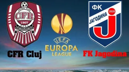JAGODINA - CFR CLUJ 0-1: Ardelenii continuă cu emoţii în Europa League