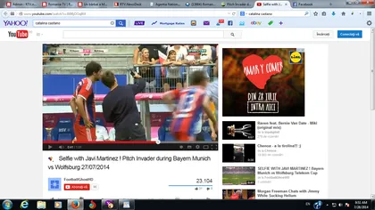 SENZAŢIONAL. Un fan a întrerupt meciul, ca să-şi facă un selfie cu un fotbalist de la Bayern VIDEO