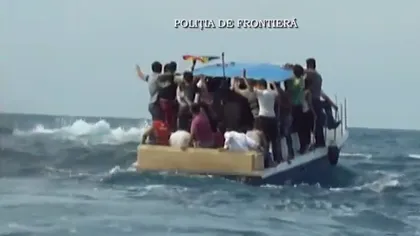 Zeci de migranţi din Orientul Mijlociu, prinşi de Poliţia de Frontieră aproape de Vama Veche VIDEO
